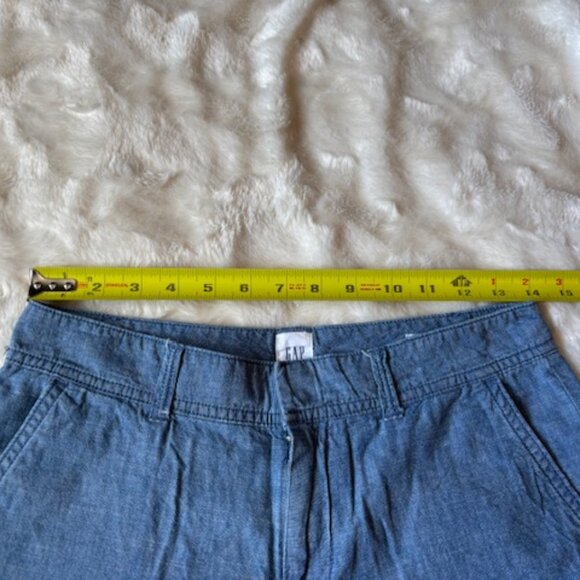 Gap City Shorts Womens Juniors Size 0 Blue Cotton Pockets Casual Walking EUC - Picture 7 of 9